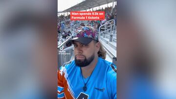 Se gasta 3.000$ en ver la Fórmula 1 en Miami y el sitio es terrible: vean y alucinen