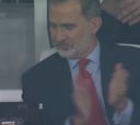 La cámara se fue directa a por él: la reacción de Felipe VI al golazo de Asensio