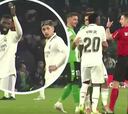 Los gestos de hartazgo de Ancelotti, Valverde, Ceballos y Rüdiger contra Vinicius en el Villamarín