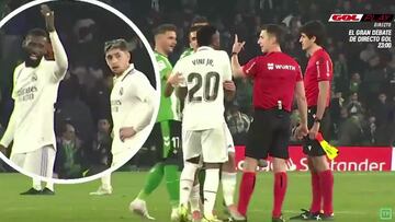 Los gestos de hartazgo de Ancelotti, Valverde, Ceballos y R¨¹diger contra Vinicius en el Villamar¨ªn