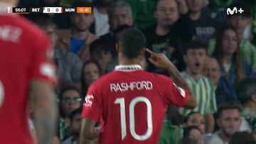 La cogió y ni se lo pensó: el golazo de Rashford que tumbó las ilusiones béticas