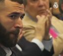 El final del discurso de Florentino que dejó a Benzema con el labio temblando