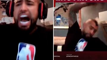 Arturo Vidal pierde los papeles en pleno directo viendo a Chile