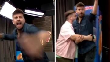 Piqué se vuelve loco con la realización de la Kings League e Ibai Llanos le tiene que sujetar