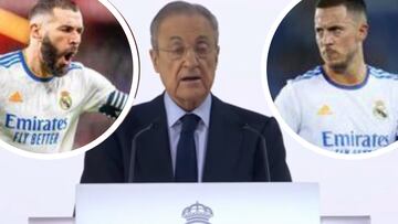 La despedida de Florentino a Hazard tras haber pagado 115M€ por él