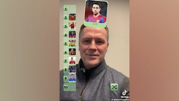Owen ¡®ningunea¡¯ a Xavi en un popular quiz de TikTok