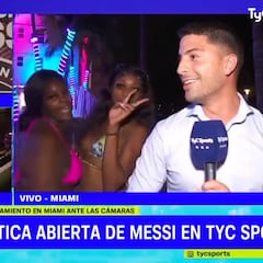 Tierra trágame brutal de este reportero en Miami hablando de Messi: le hacen twerking en pleno directo