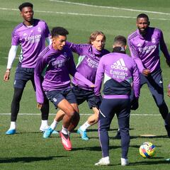 Último entrenamiento del Real Madrid antes del Derbi