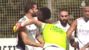 Nacho hace esto en el entrenamiento y la frase que suelta después arrasa en el madridismo