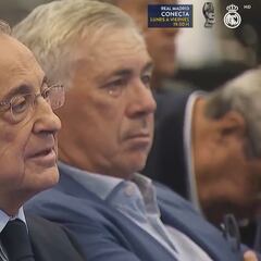Todo el madridismo era Florentino y Ancelotti escuchando a Casemiro: reacción icónica de los dos