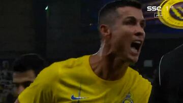 Cristiano sufre dos escándalos arbitrales y acaba a gritos y empujones camino del túnel