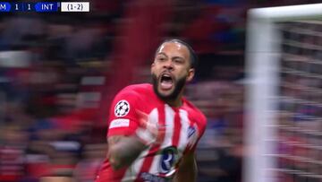 Memphis entra en la historia del Atleti: el golazo para forzar la prórroga lleno de épica