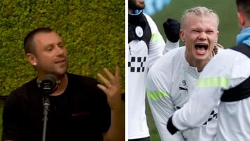 Cassano la vuelve a liar: “Haaland no sabe jugar al fútbol”