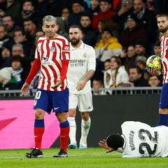 Correa explicó al vestuario el codazo de Rüdiger
