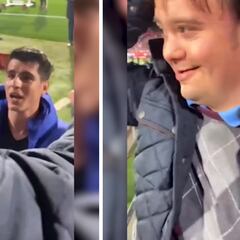 ¡Morata, eres muy grande!: el encuentro especial con un amigo en la grada de Montilivi