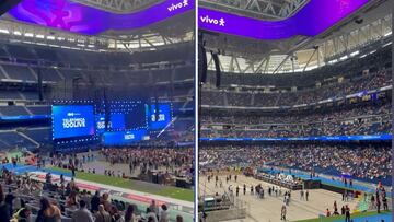 La espectacular imagen del Bernabéu en el primer gran concierto