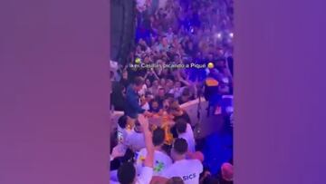 Es un nivel de troleo extremo: el vacile de Casillas a Piqu¨¦ con Shakira que hizo estallar la fiesta