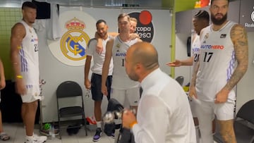 A alg¨²n cul¨¦ le va a sentar mal: la reacci¨®n de Hezonja cuando Chus Mateo le explica lo que es el Madrid