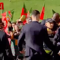 El saludo de Cristiano a los fans de Portugal se viraliza por este gesto con Pepe