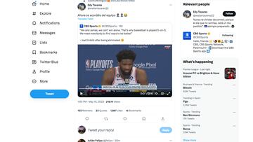 Estos 15″ de Embiid tras perder que han conseguido que Tavares le dé un zasca impresionante