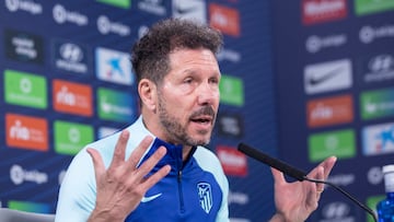 Simeone toma la palabra antes del derbi de Copa