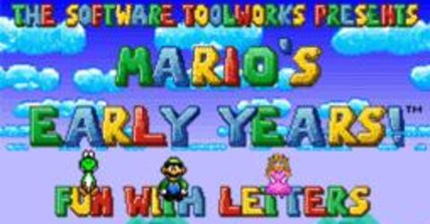 Mario's Early Years! Fun with Letters