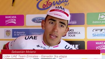 Sebastián Molano: "Me tenía confianza para ganar la etapa"