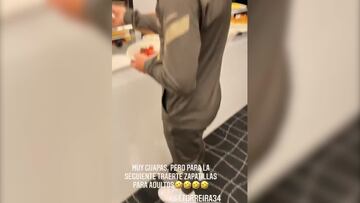 Jo?o F¨¦lix trolea a Torreira por las zapatillas: "Muy guapas, pero..."