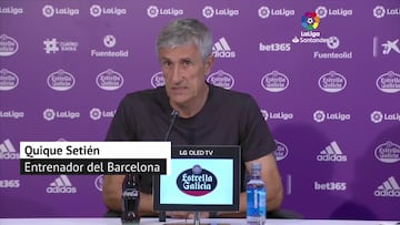 Setién: "Seguramente Messi también tiene que descansar"