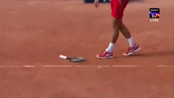 Djokovic está de los nervios