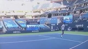 Djokovic, descalificado por dar un pelotazo a una jueza de línea