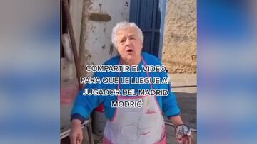 Doña Elvira, tras ver el mensaje de Luka Modric: "Le voy a decir que siempre seré su abuela"