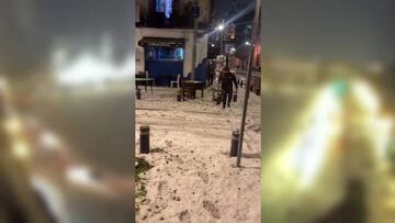 Se registran fuertes lluvias con granizo en Cdmx
