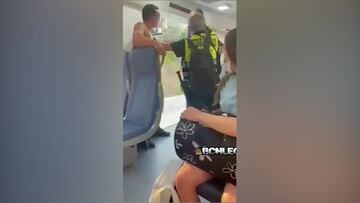 Violenta agresión de un pasajero a dos vigilantes de Renfe
