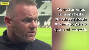 Wayne Rooney trata de capear el temporal tras su escándalo: "Cometí un error"