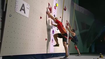 Erik Noya, plata mundial en velocidad de escalada