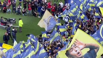 El bestial recibimiento de La Bombonera el d¨ªa que Boca puede salir campe¨®n: est¨¢n a otro nivel