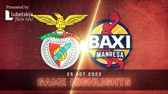 Resumen del Benfica vs. Manresa de la Basketball Champions League
