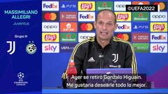Allegri: “Le deseo lo mejor a Higuaín”