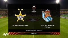 Resumen y goles del Sheriff vs. Real Sociedad, jornada 3 de la Europa League