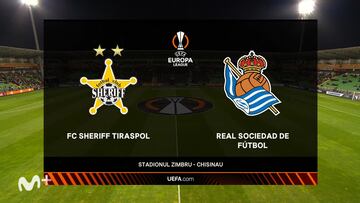 Resumen y goles del Sheriff vs. Real Sociedad, jornada 3 de la Europa League