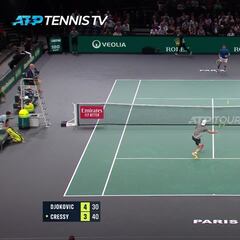 Djokovic debuta con victoria en París