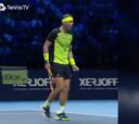 Puntazo de Rafa Nadal en su debut ante Fritz en la Copa de Maestros
