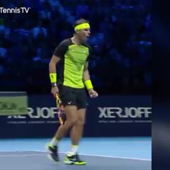 Puntazo de Rafa Nadal en su debut ante Fritz en la Copa de Maestros