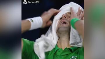 Los temblores de Djokovic en el partido que han provocado el susto en las gradas