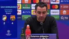 Xavi: “El objetivo es llegar a la final de la Europa League y ganarla”