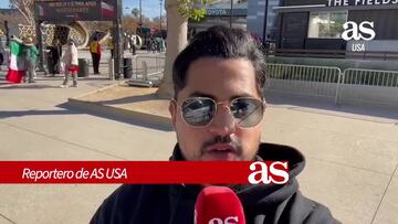 Los aficionados se dieron cita en el Banco Of California para apoyar a México