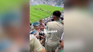 Saltaron chispas: argentinos y saudíes tienen más que palabras en la grada