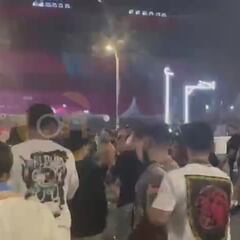 Es una de las peleas más salvajes: argentinos y mexicanos llegaron a las manos en Qatar