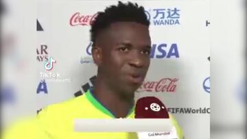Vinicius con otra de sus frases que tendrá recorrido y memes: es oro puro